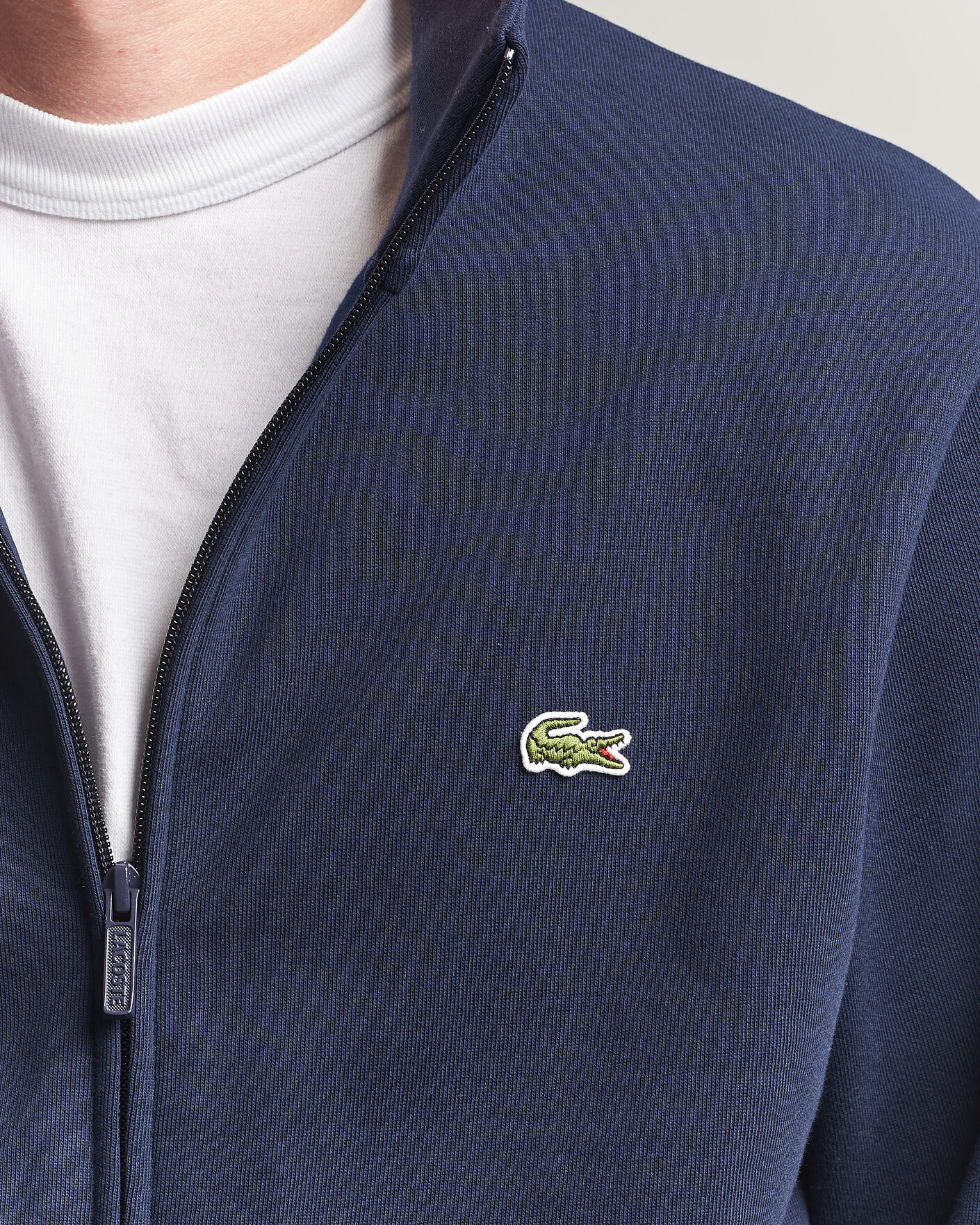 Herre | Gensere | Lacoste | Full Zip Sweater Navy Blue