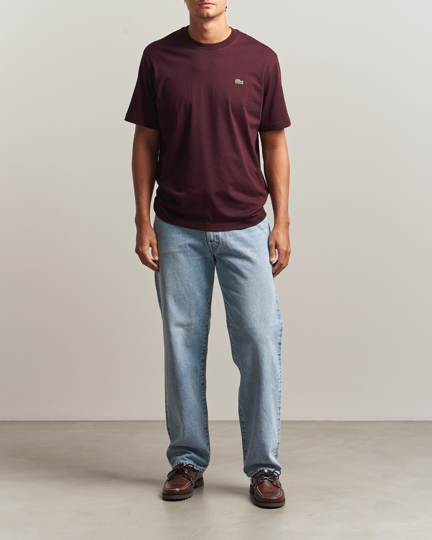 Herre | T-Shirts | Lacoste | Crew Neck T-Shirt Oxalis