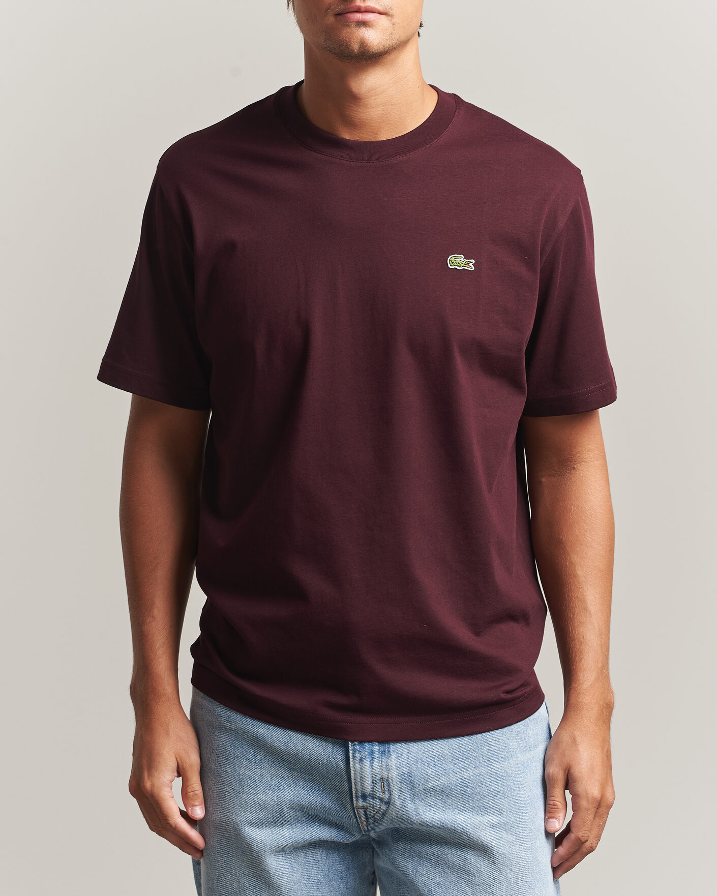 Herre | T-Shirts | Lacoste | Crew Neck T-Shirt Oxalis