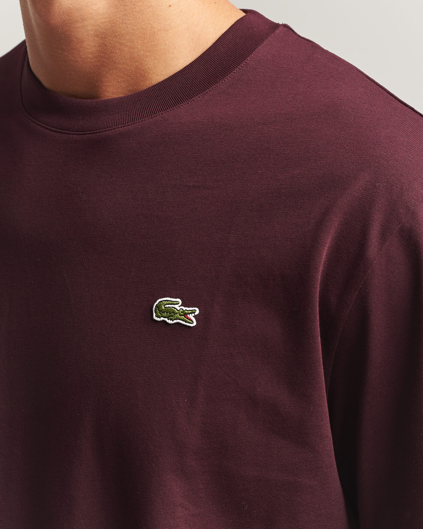 Herre | T-Shirts | Lacoste | Crew Neck T-Shirt Oxalis