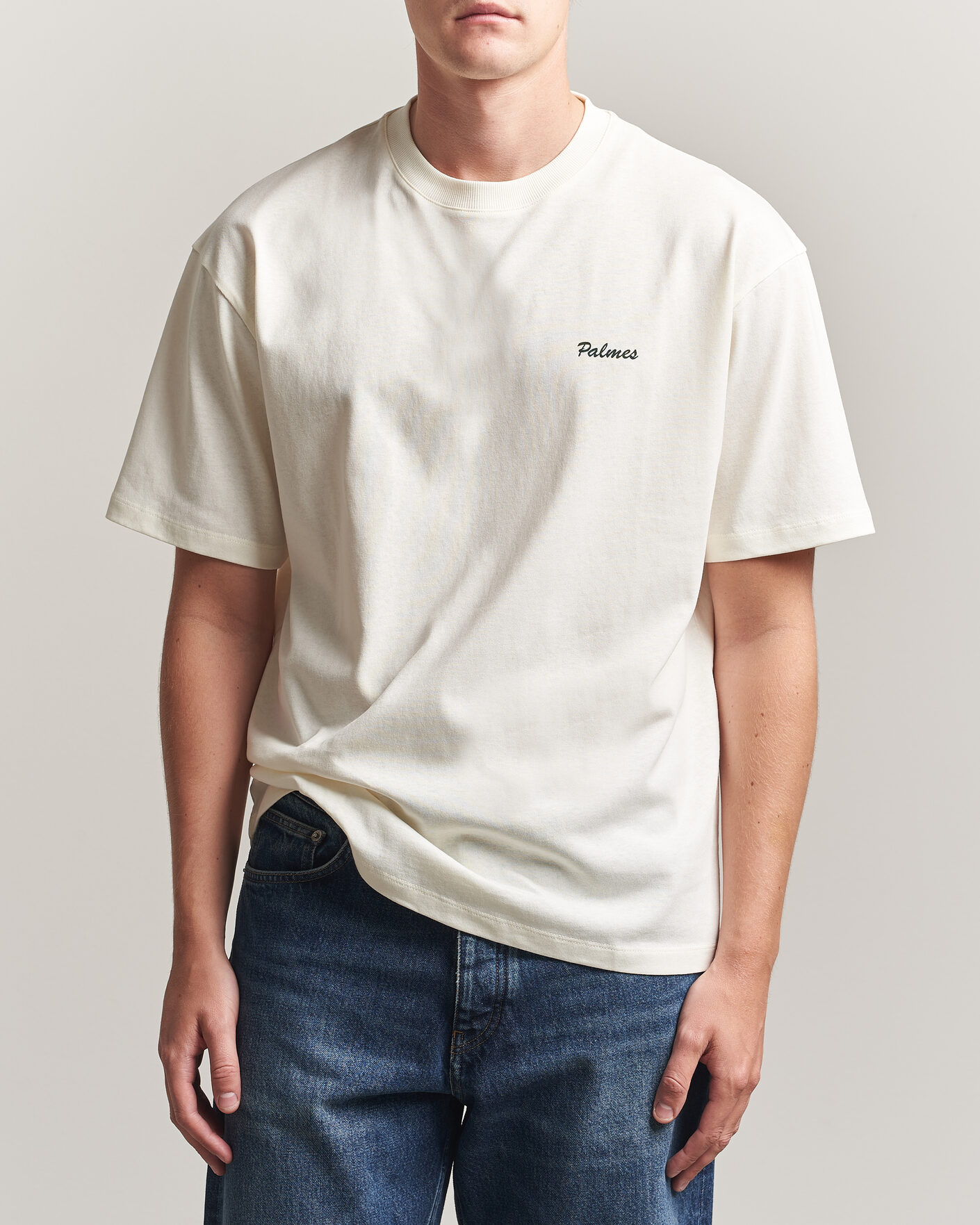 Herre | T-Shirts | Palmes | Logo T-Shirt Off White