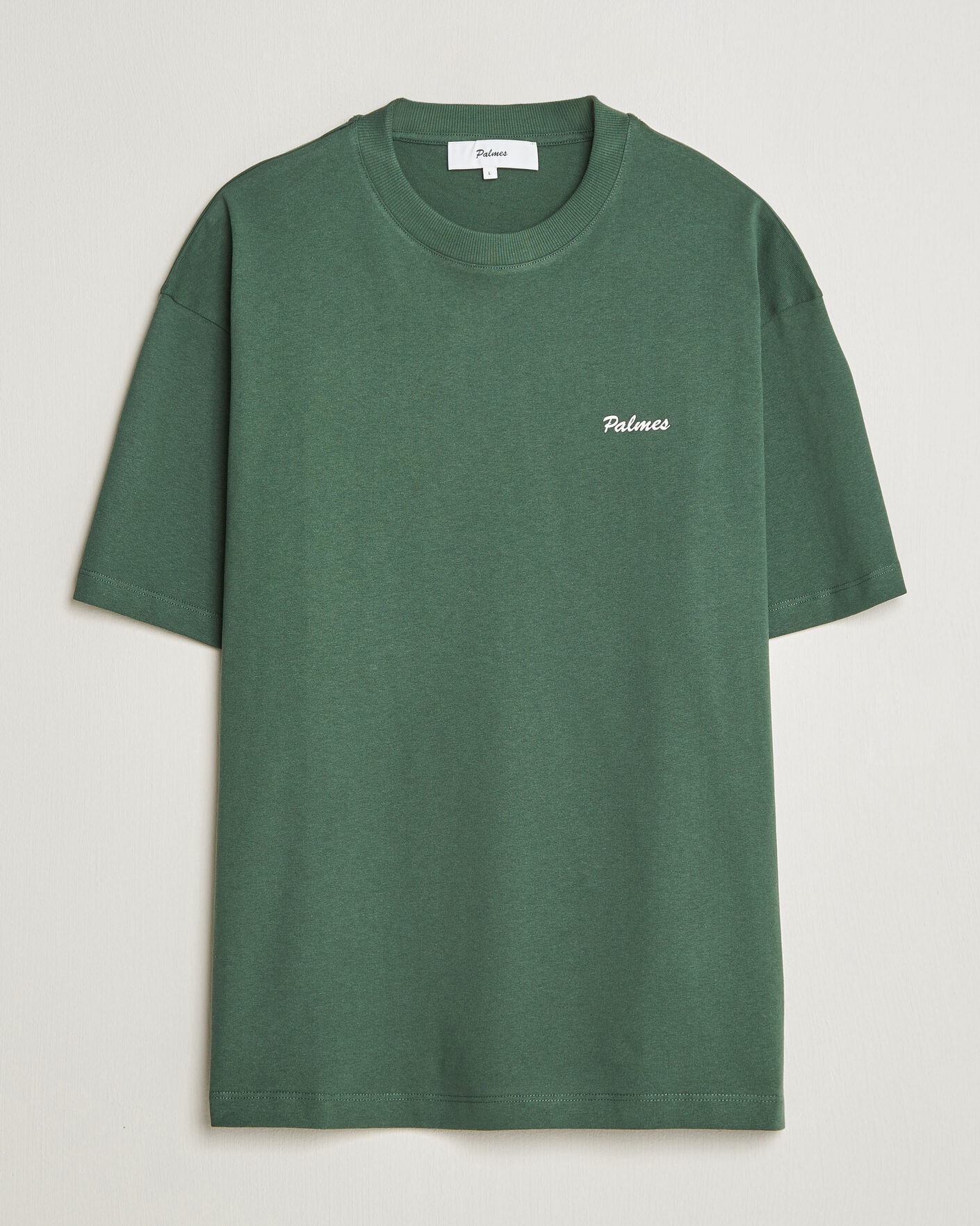 Herre | T-Shirts | Palmes | Logo T-Shirt Dark Green