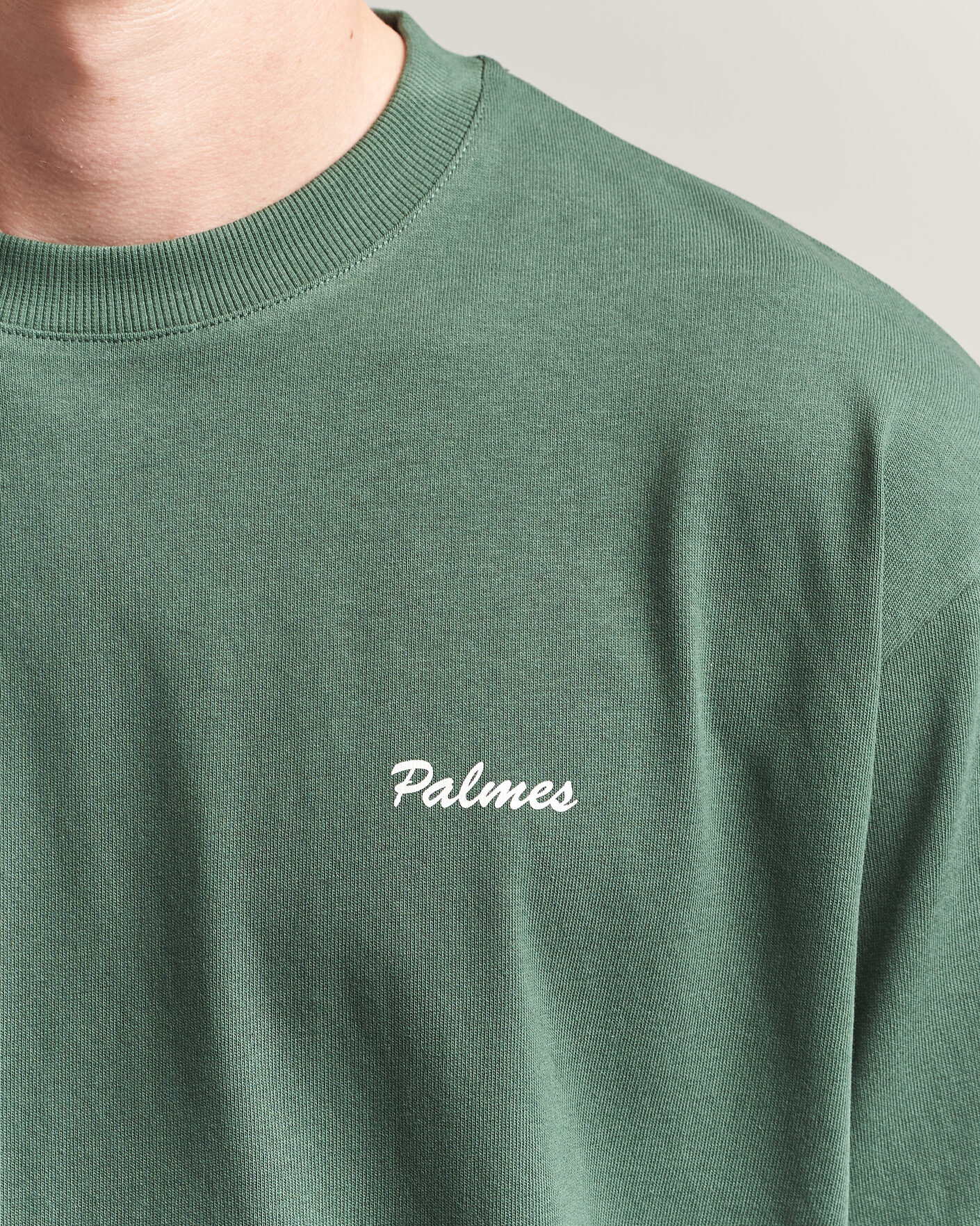 Herre | T-Shirts | Palmes | Logo T-Shirt Dark Green