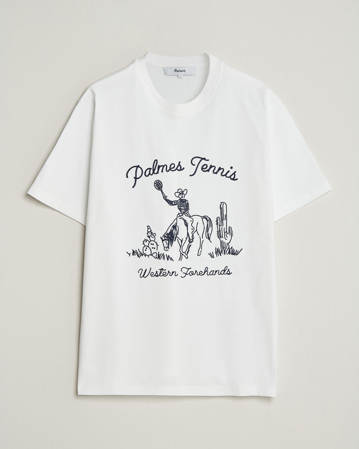 Herre | T-Shirts | Palmes | Western T-Shirt White