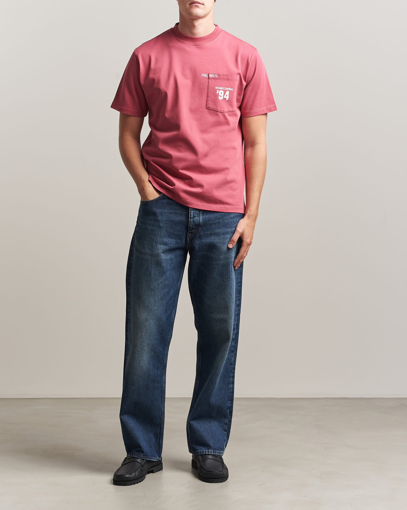 Herre | T-Shirts | Palmes | Forever Pocket T-Shirt Red