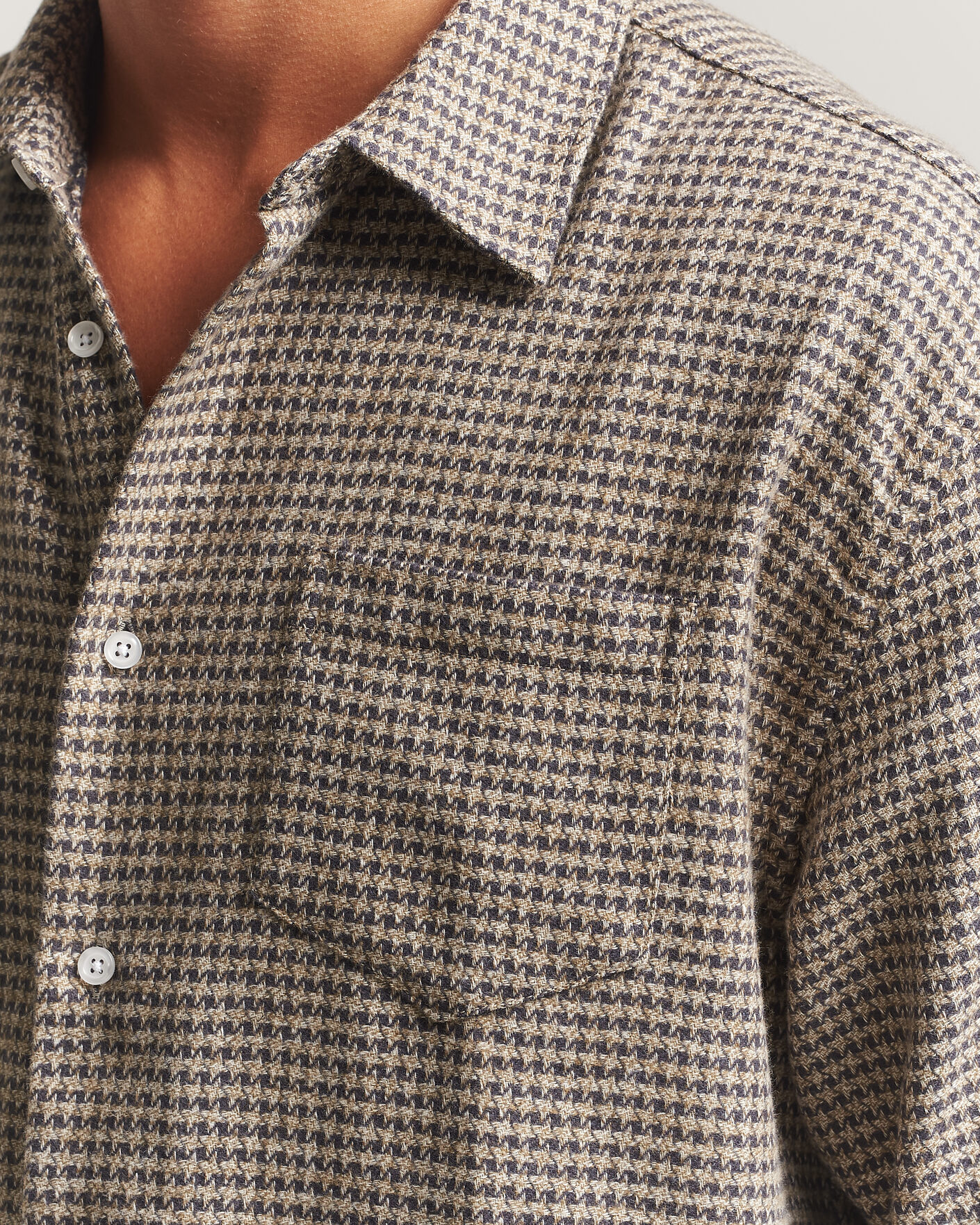Herre | Skjorter | Palmes | Serve Shirt Olive Check