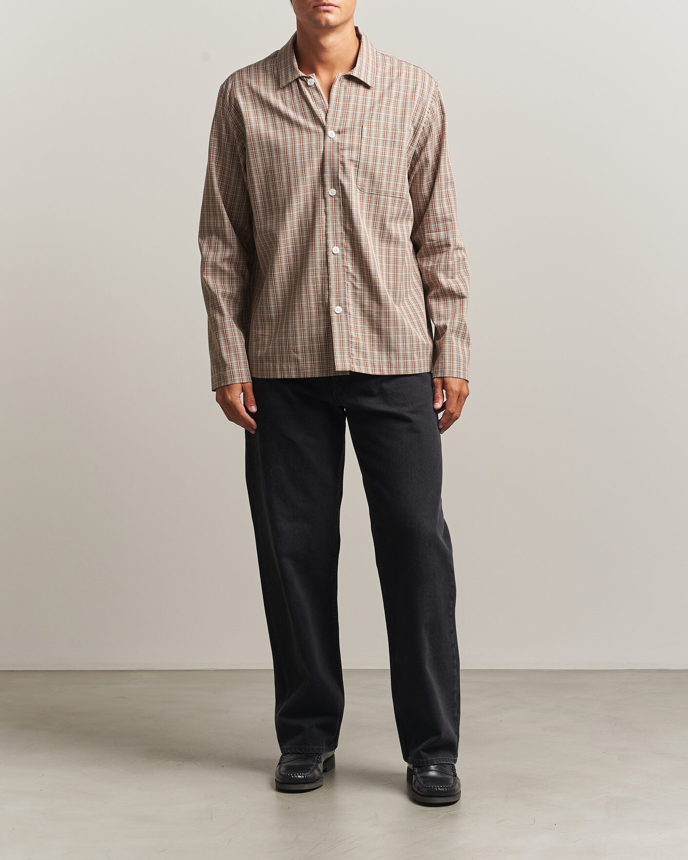 Herre | Skjorter | Palmes | Fault Shirt Brown Check