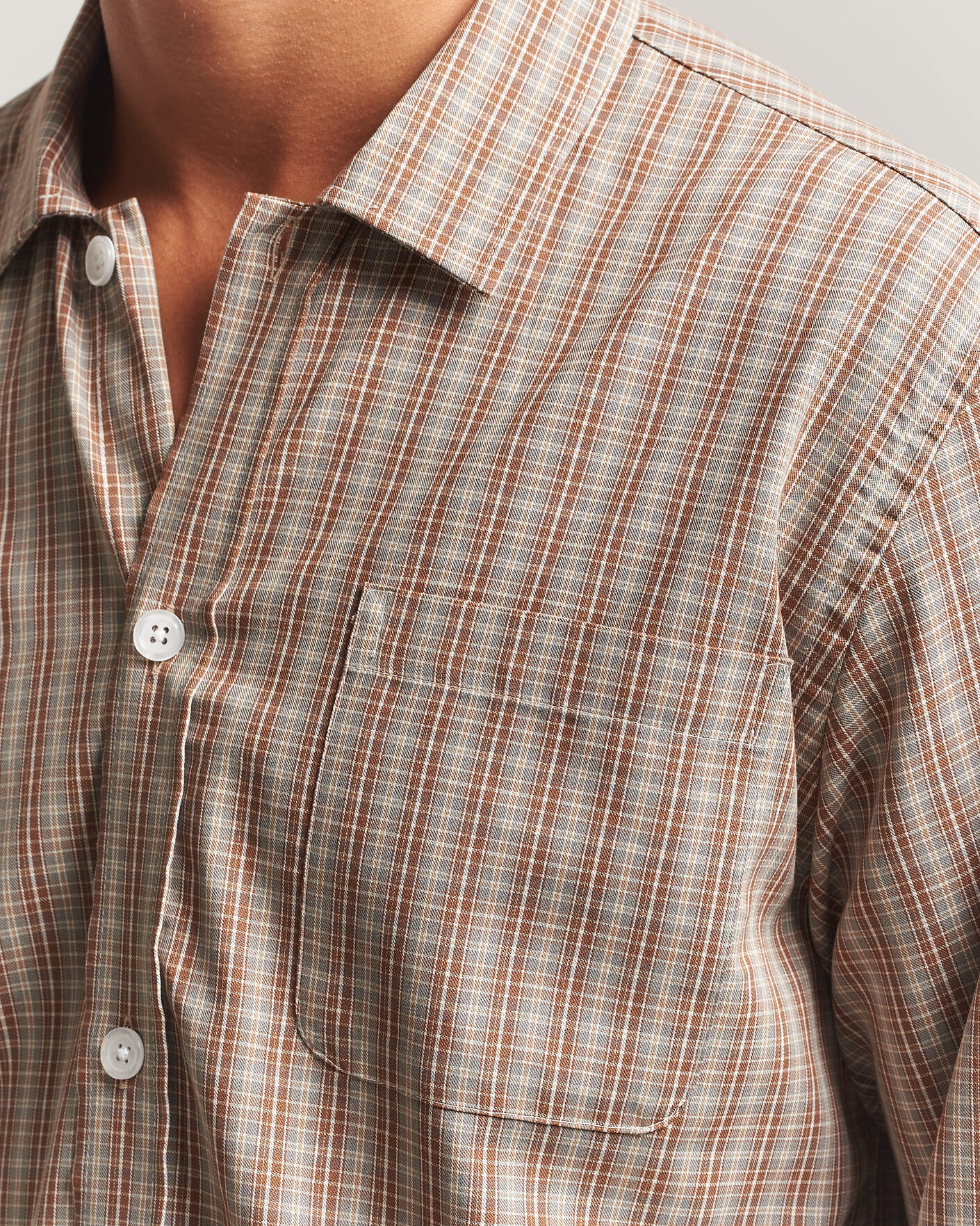 Herre | Skjorter | Palmes | Fault Shirt Brown Check