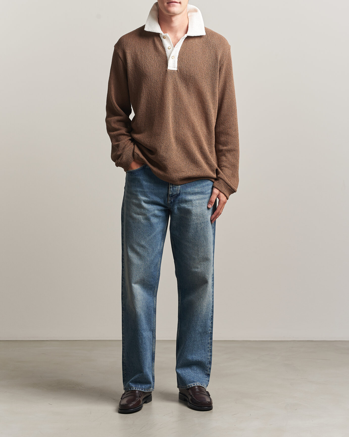 Herre | Gensere | Palmes | Knitted Rugby Brown