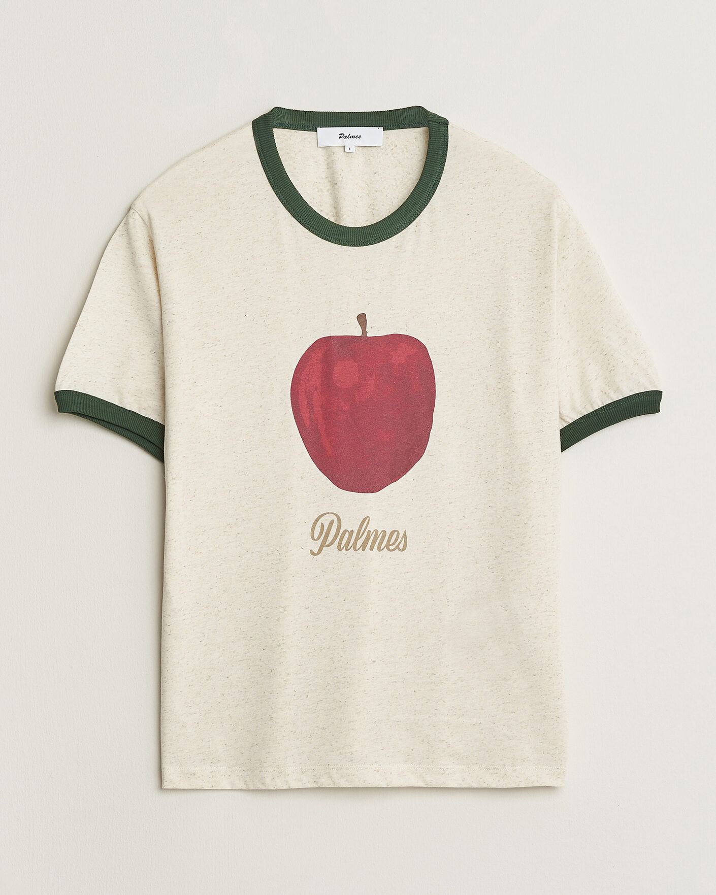 Herre | T-Shirts | Palmes | Apple Ringer T-Shirt Broken White