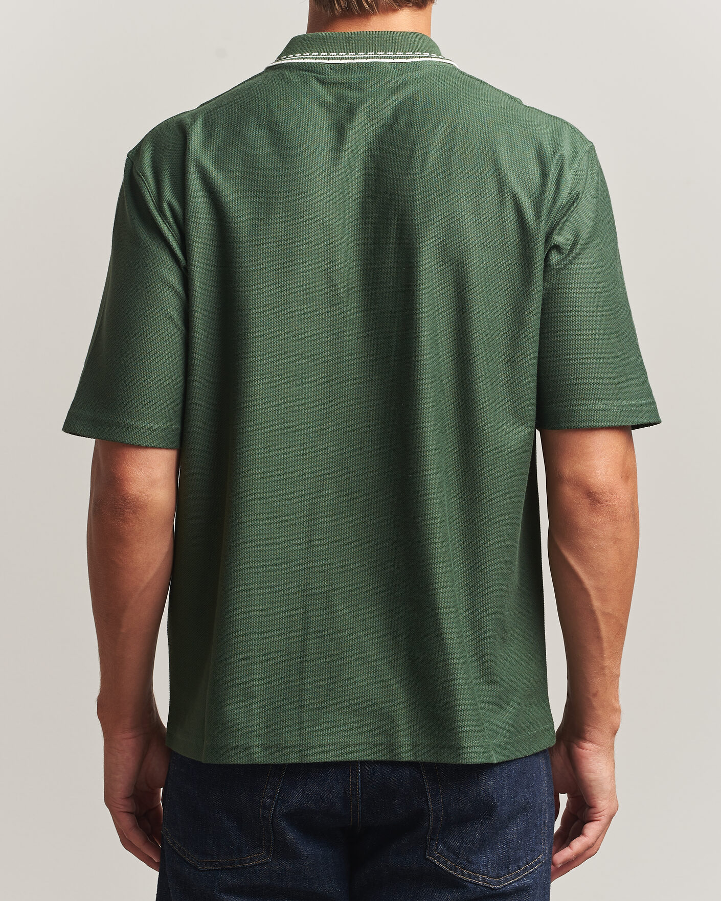 Herre | Pikéer | Palmes | Panel Zip Polo Green