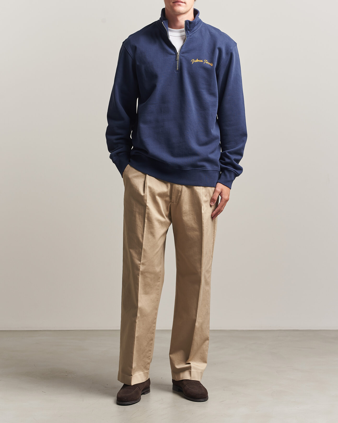 Herre | Gensere | Palmes | Western Zip Sweatshirt Navy