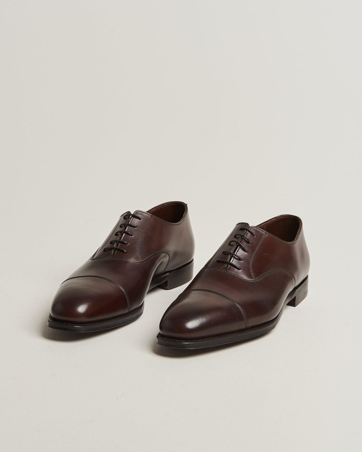 Herre | Oxfords | Crockett & Jones | Audley Handgrade Oxford Dark Brown Antique Calf