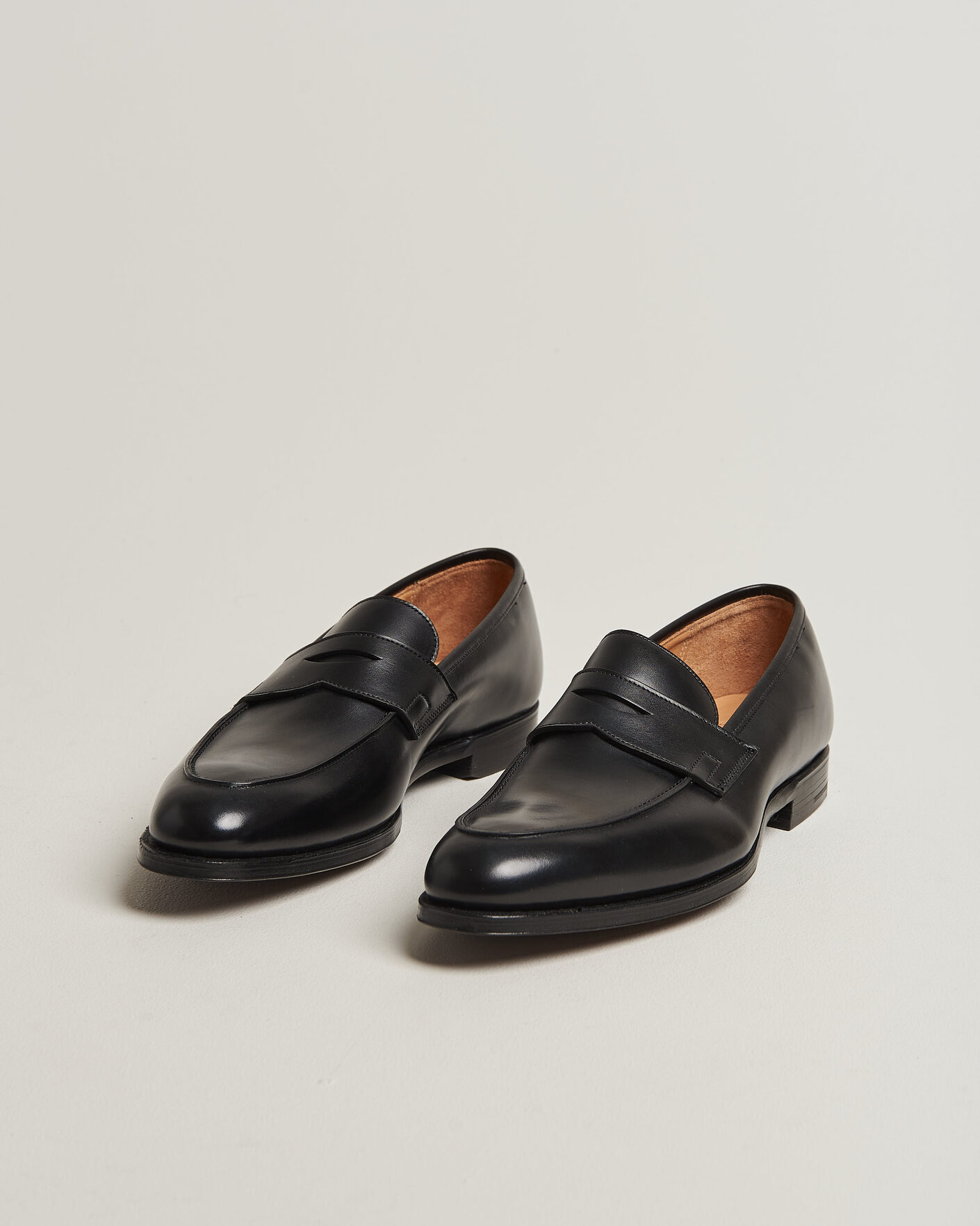 Herre | Loafers | Crockett & Jones | Crawford Handgrade Penny Loafer Black Calf