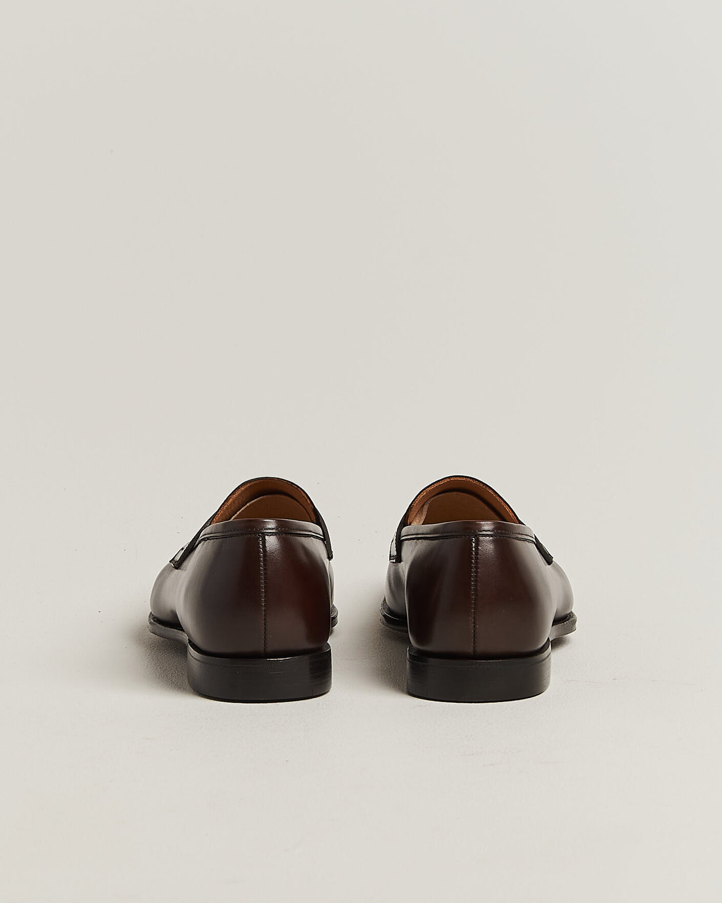 Herre | Loafers | Crockett & Jones | Crawford Handgrade Penny Loafer Dk Brown Antique Calf