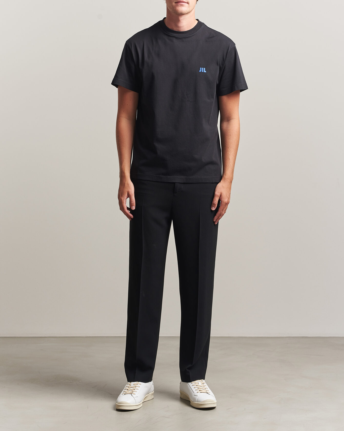 Herre | T-Shirts | Jil Sander | Short Sleeve Jil Logo T-Shirt Black