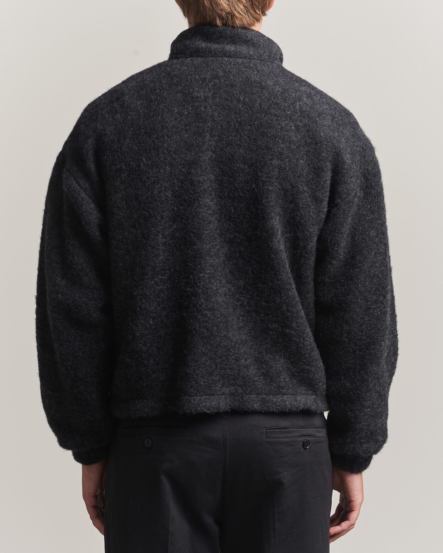 Herre | Jakker | Jil Sander | Full Zip Fleece Jacket Charcoal