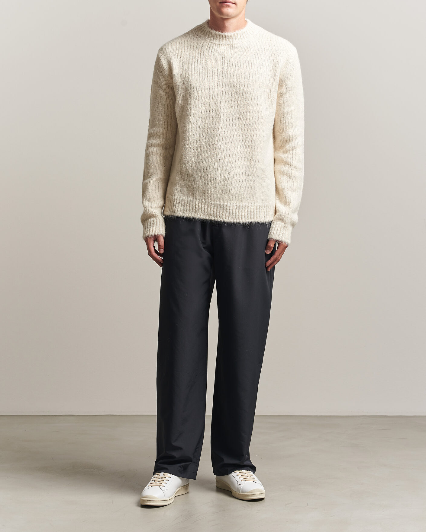 Herre | Gensere | Jil Sander | Rib Knit Sweater Off White