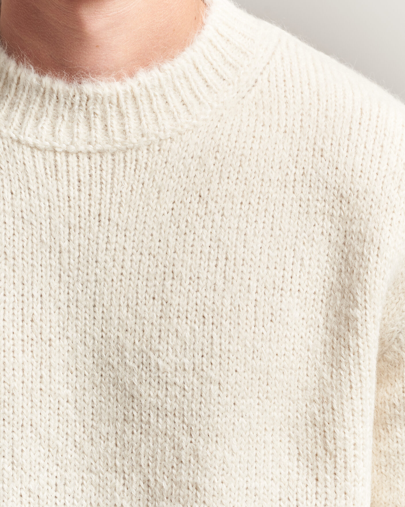 Herre | Gensere | Jil Sander | Rib Knit Sweater Off White