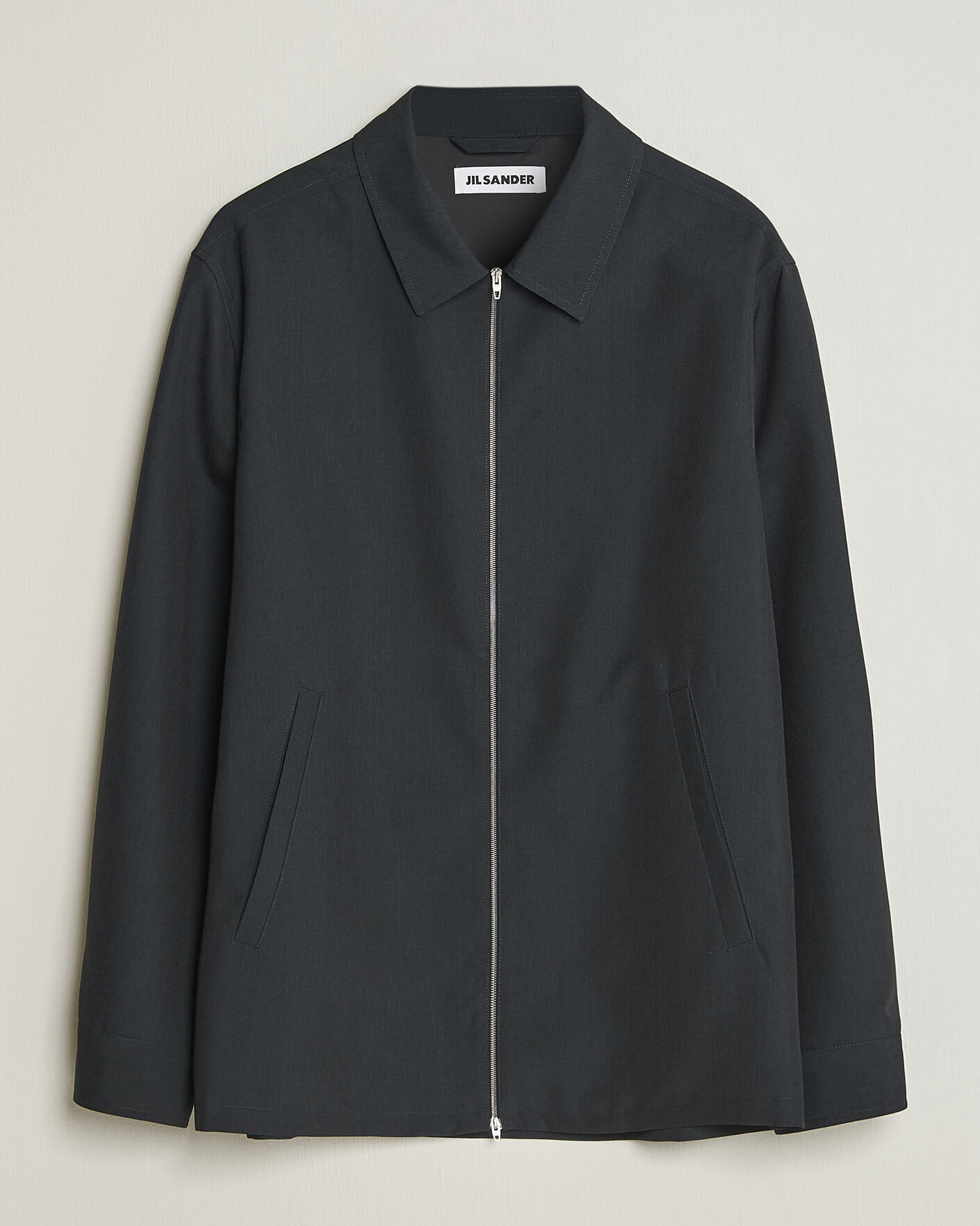 Herre | Skjorter | Jil Sander | Zip Shirt Jacket Charcoal