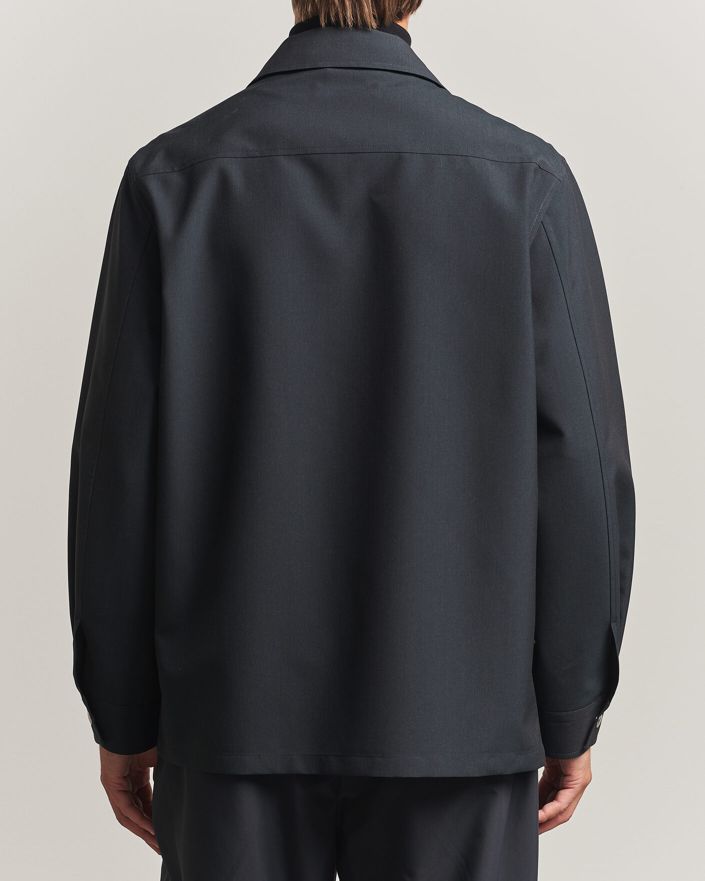 Herre | Skjorter | Jil Sander | Zip Shirt Jacket Charcoal