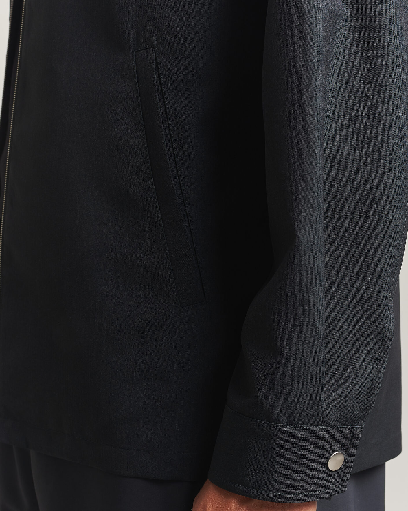 Herre | Skjorter | Jil Sander | Zip Shirt Jacket Charcoal