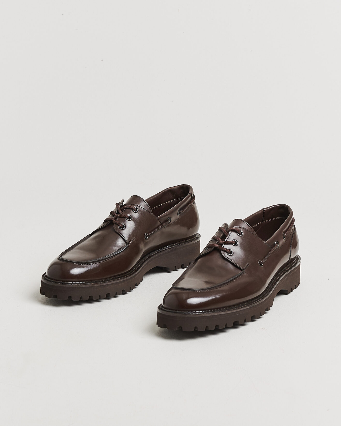 Herre | Derbys | John Lobb | Tide Moc Toe Derby Dark Brown Calf