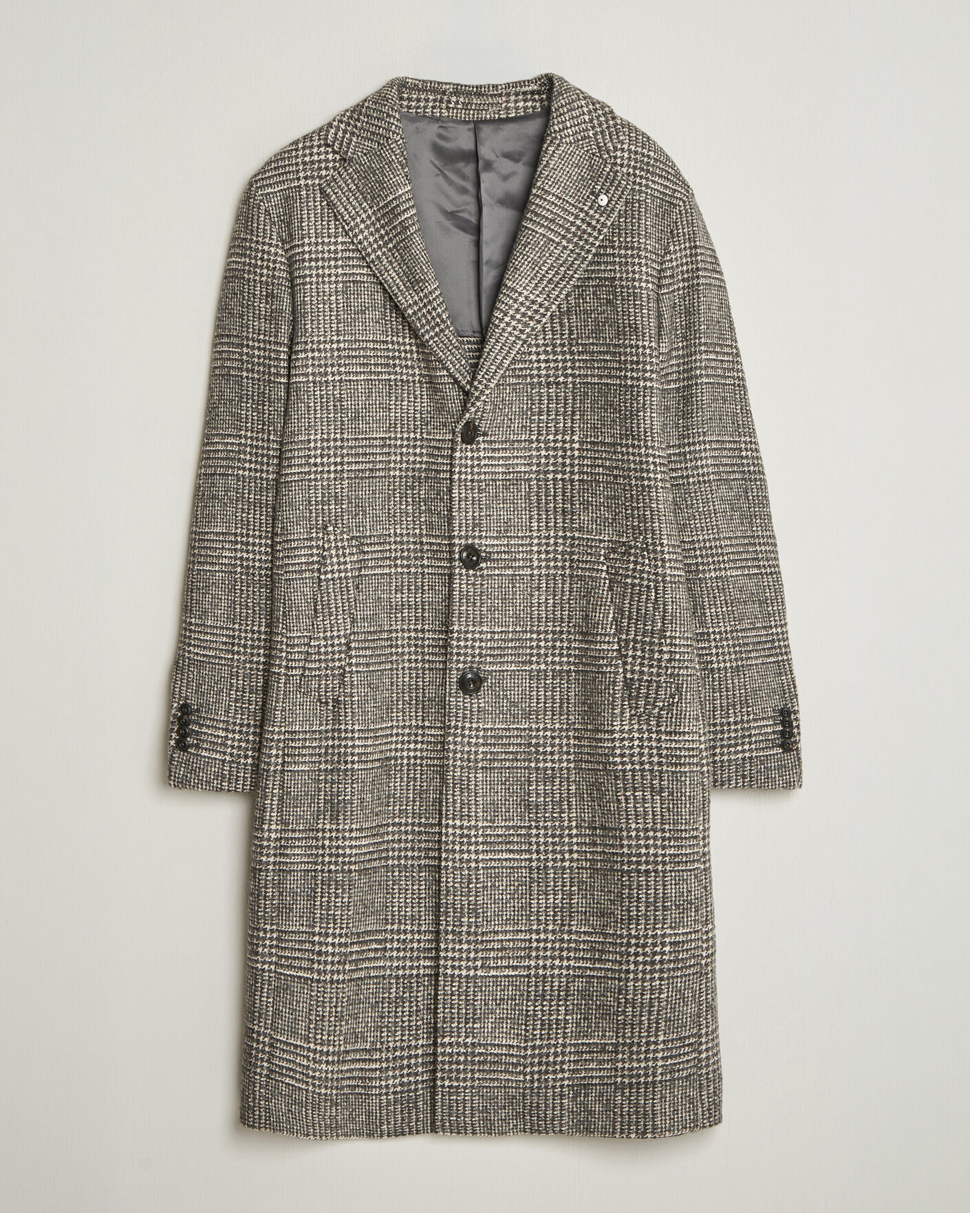 Herre | Jakker | L.B.M. 1911 | Checked Wool Coat Grey