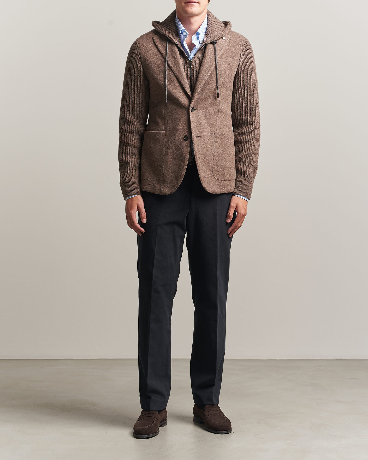 Herre | Dressjakker | L.B.M. 1911 | Ivan Hybrid Wool Blazer Brown