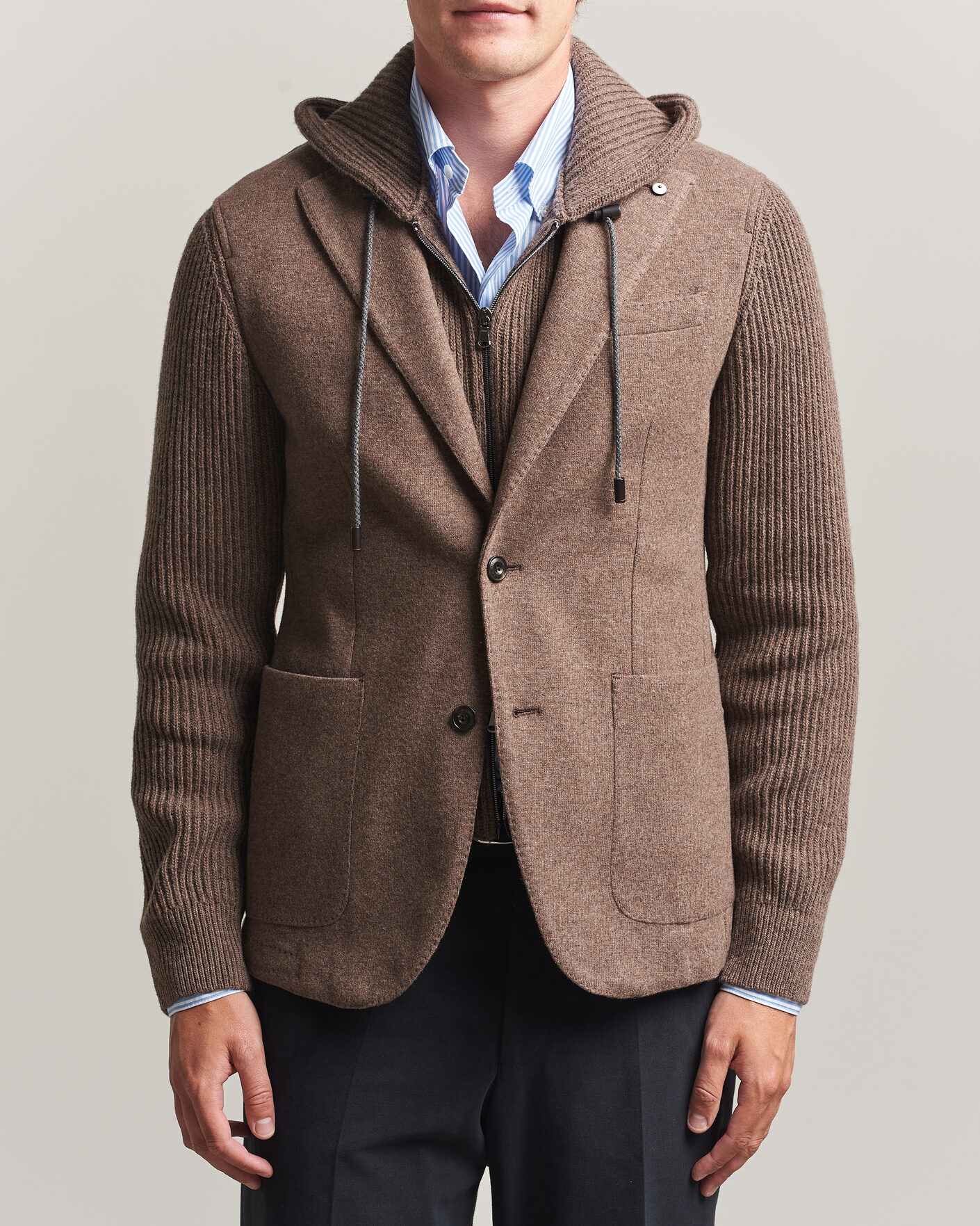 Herre | Dressjakker | L.B.M. 1911 | Ivan Hybrid Wool Blazer Brown