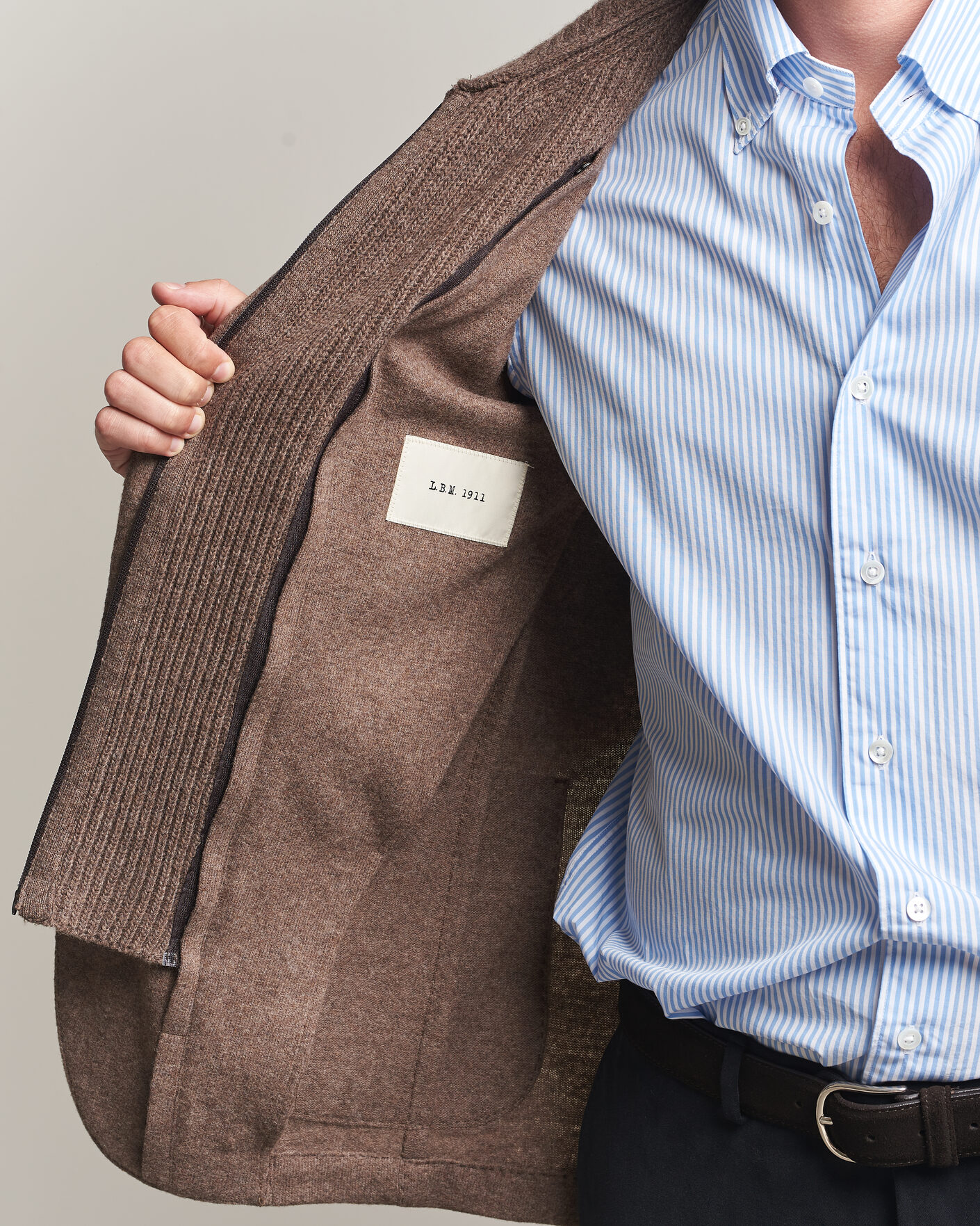 Herre | Dressjakker | L.B.M. 1911 | Ivan Hybrid Wool Blazer Brown