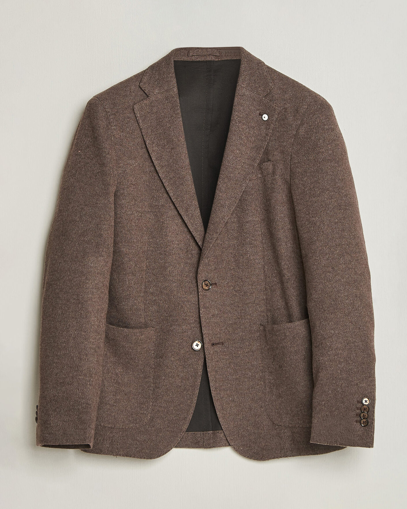 Herre | Dressjakker | L.B.M. 1911 | Jack Knitted Cashmere Mix Blazer Brown