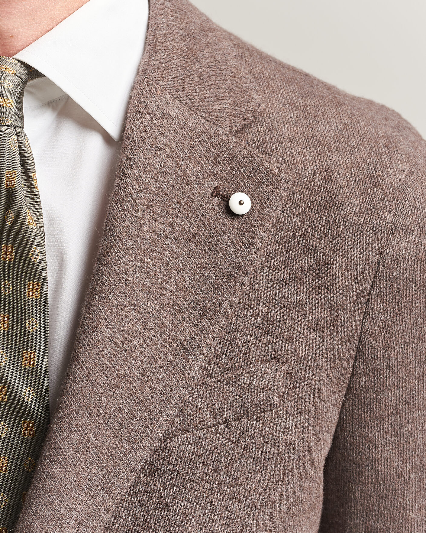 Herre | Dressjakker | L.B.M. 1911 | Jack Knitted Cashmere Mix Blazer Brown