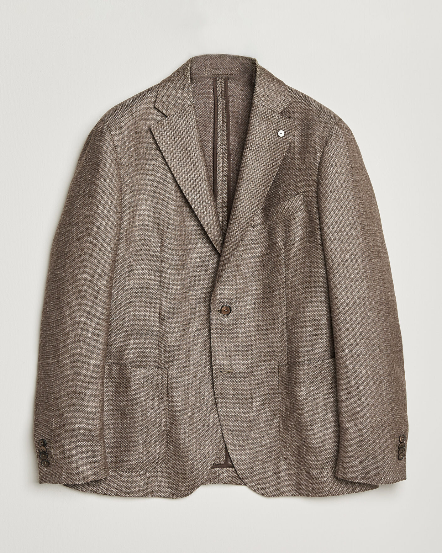 Herre | Dressjakker | L.B.M. 1911 | Jack Wool/Silk Hopsack Blazer Brown