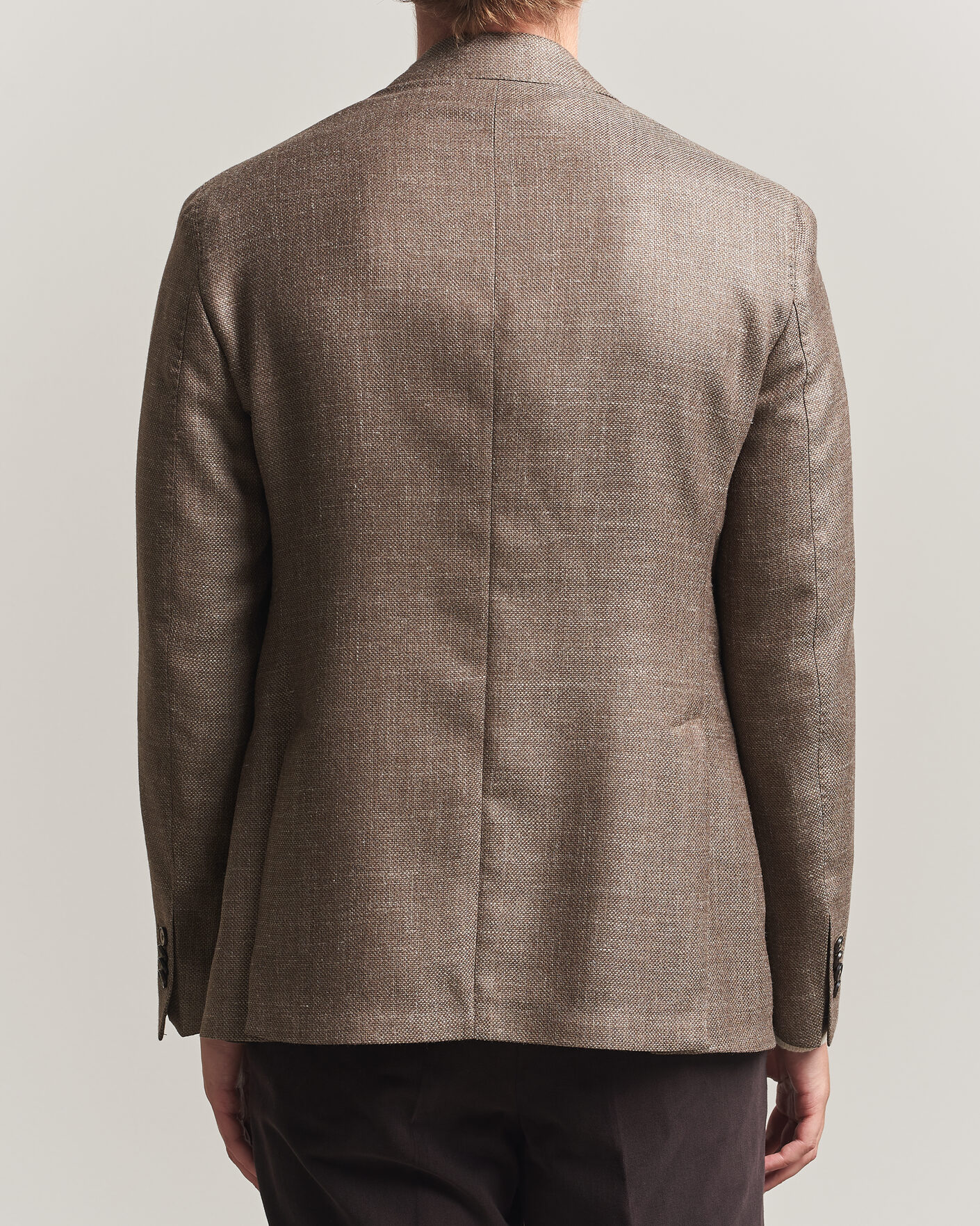 Herre | Dressjakker | L.B.M. 1911 | Jack Wool/Silk Hopsack Blazer Brown