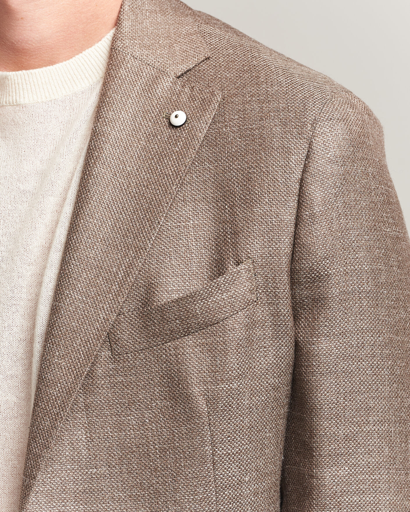 Herre | Dressjakker | L.B.M. 1911 | Jack Wool/Silk Hopsack Blazer Brown