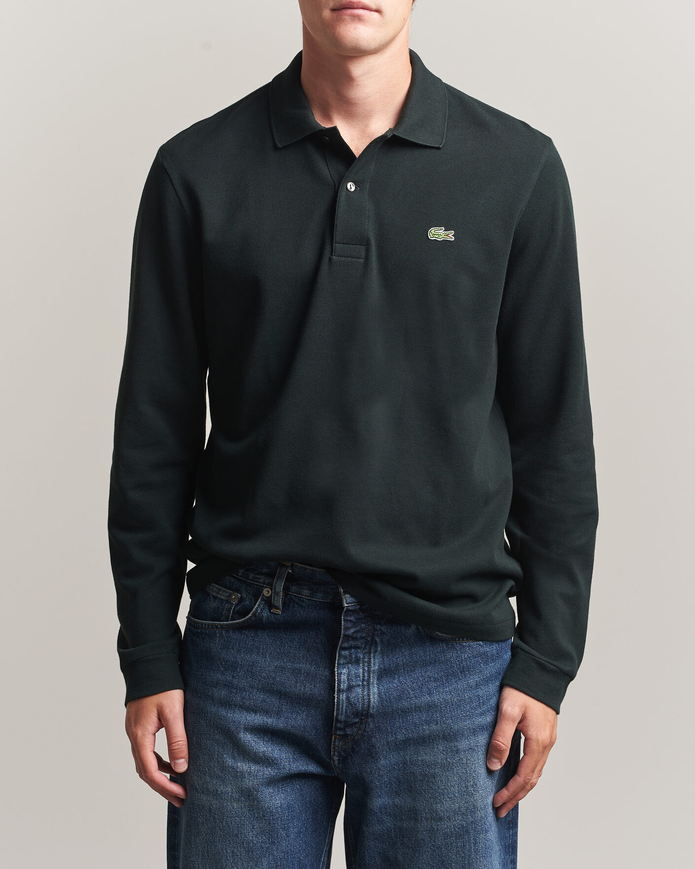 Herre | Pikéer | Lacoste | Original Long Sleeve Polo Piké Dark Varech