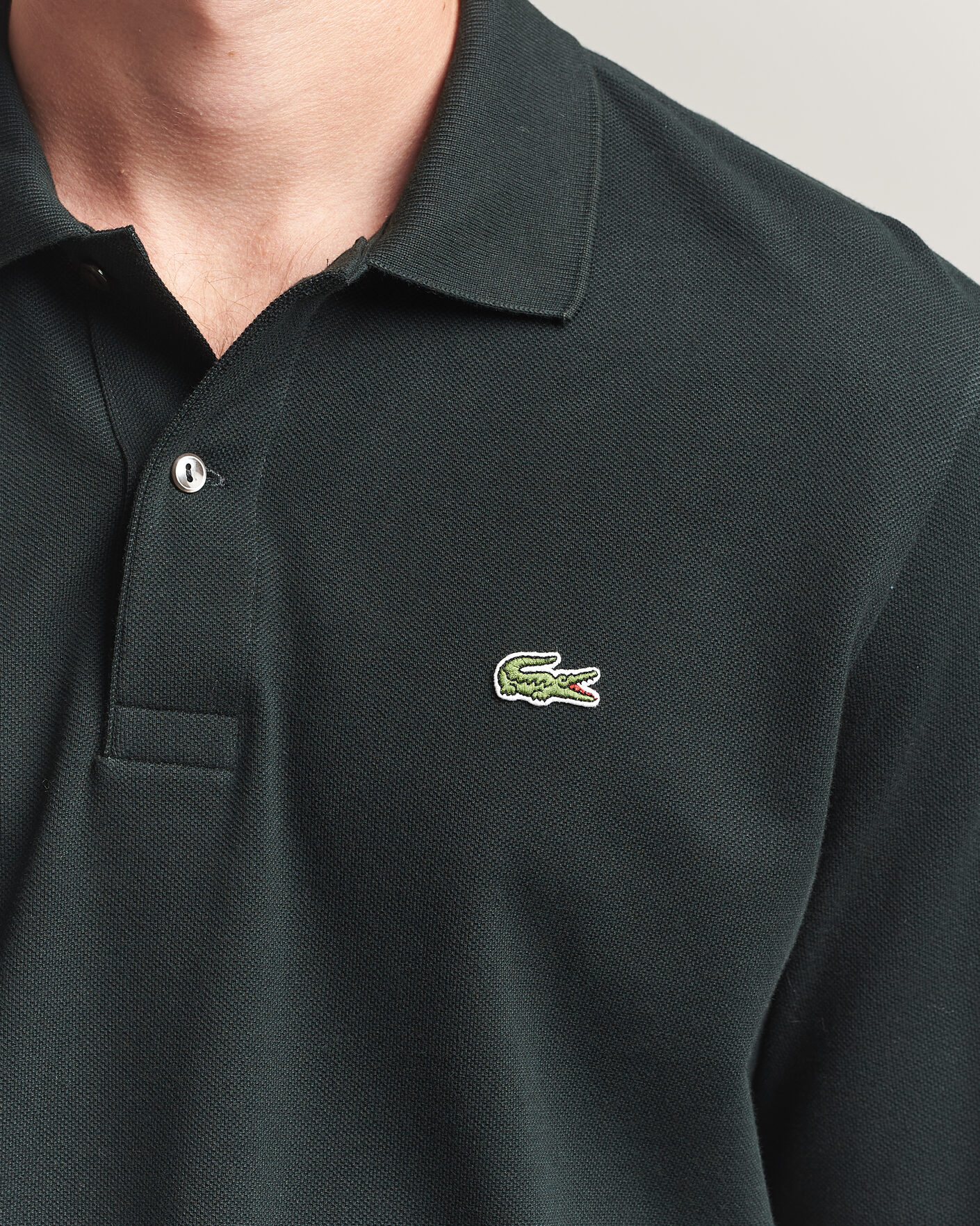 Herre | Pikéer | Lacoste | Original Long Sleeve Polo Piké Dark Varech