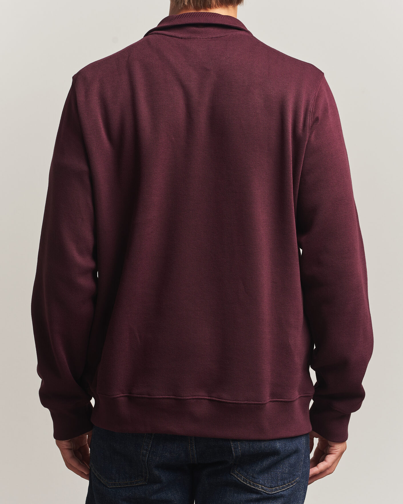 Herre | Gensere | Lacoste | Rib Interlock Half Zip Oxalis
