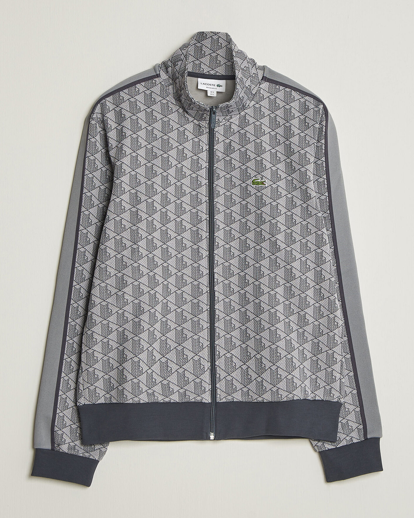 Herre | Gensere | Lacoste | Monogram Track Jacket Calluna/Graphite