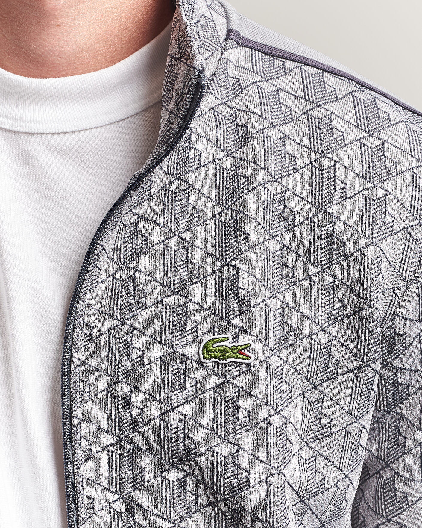 Herre | Gensere | Lacoste | Monogram Track Jacket Calluna/Graphite