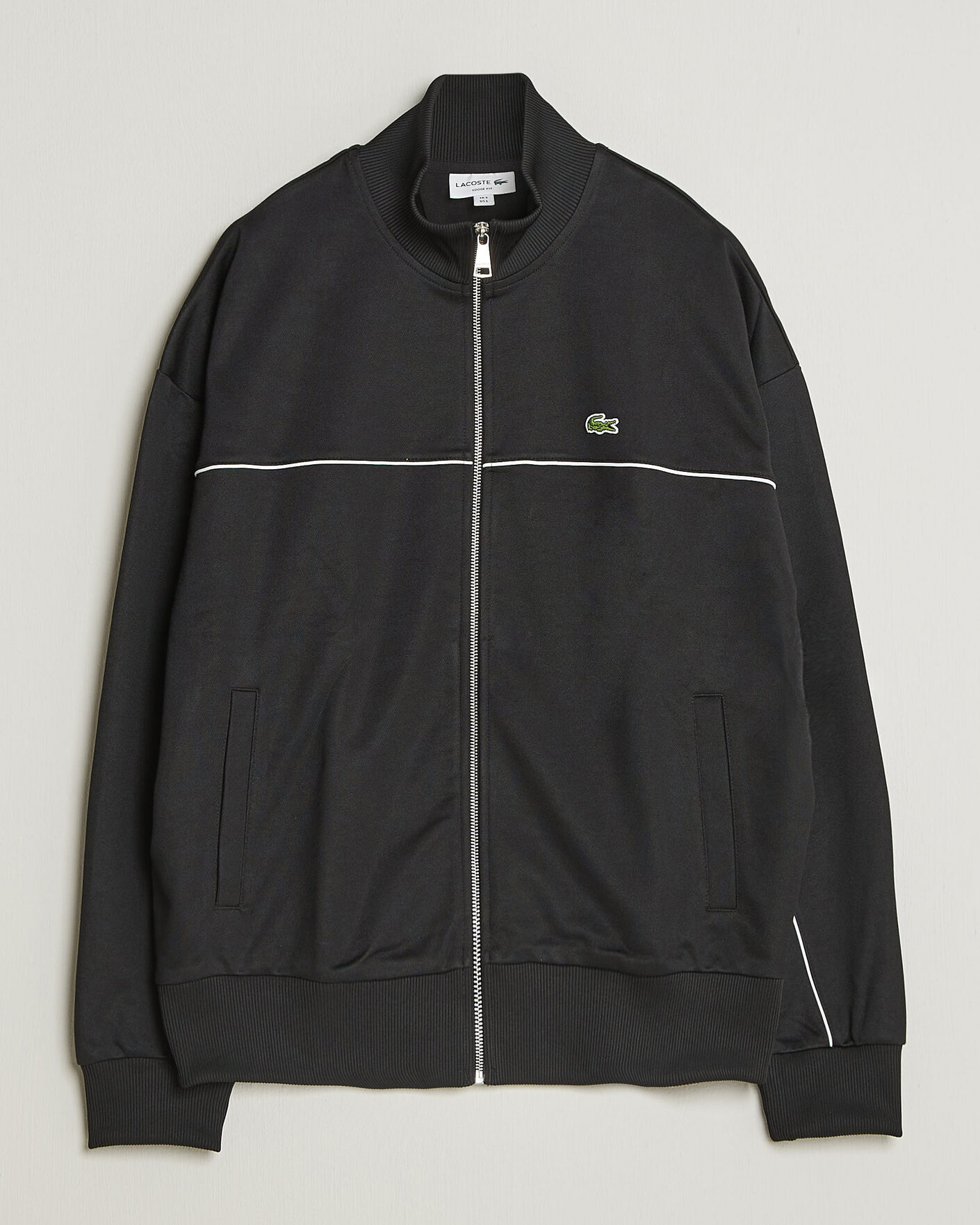 Herre | Gensere | Lacoste | Piqué Track Jacket Black