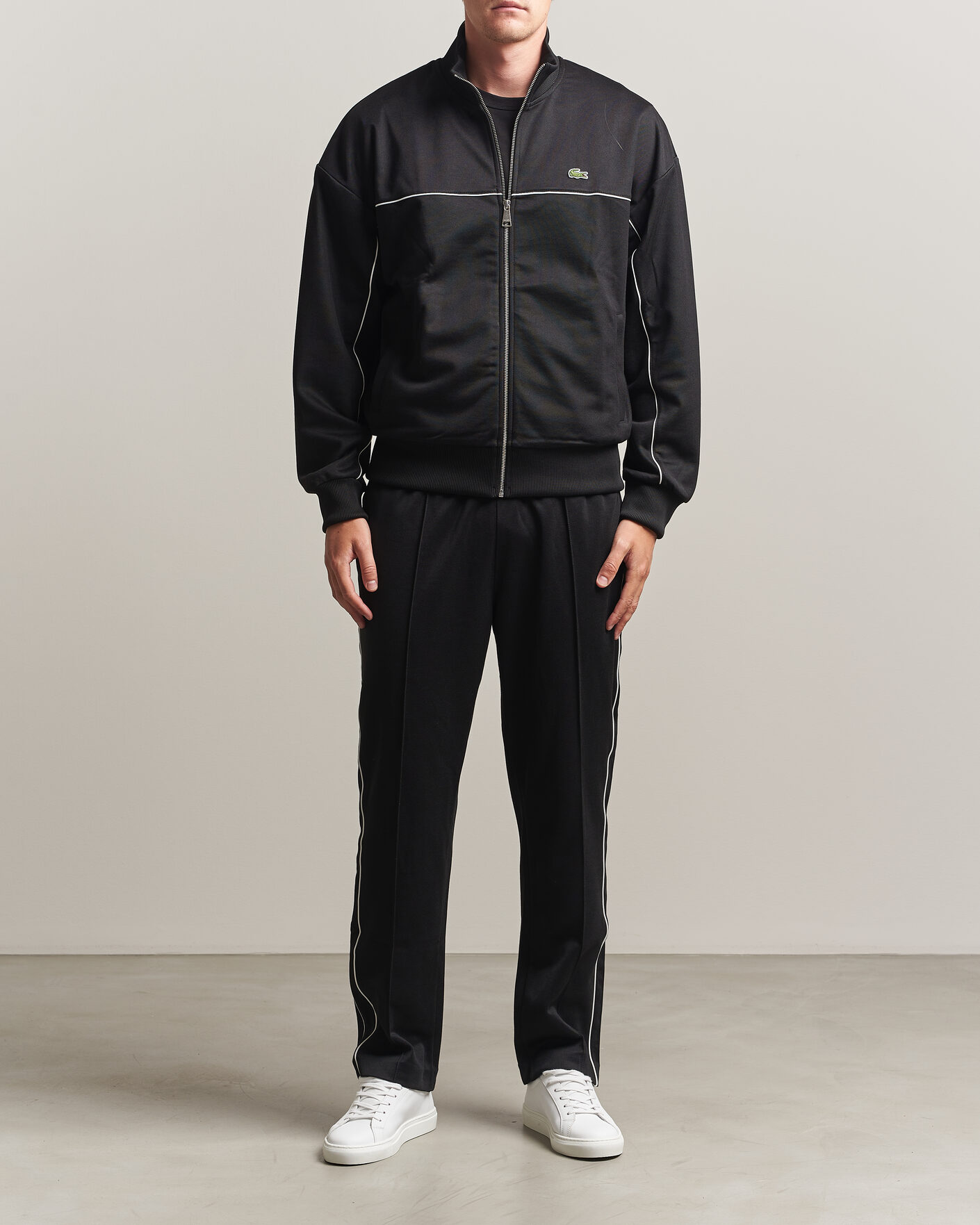 Herre | Gensere | Lacoste | Piqué Track Jacket Black