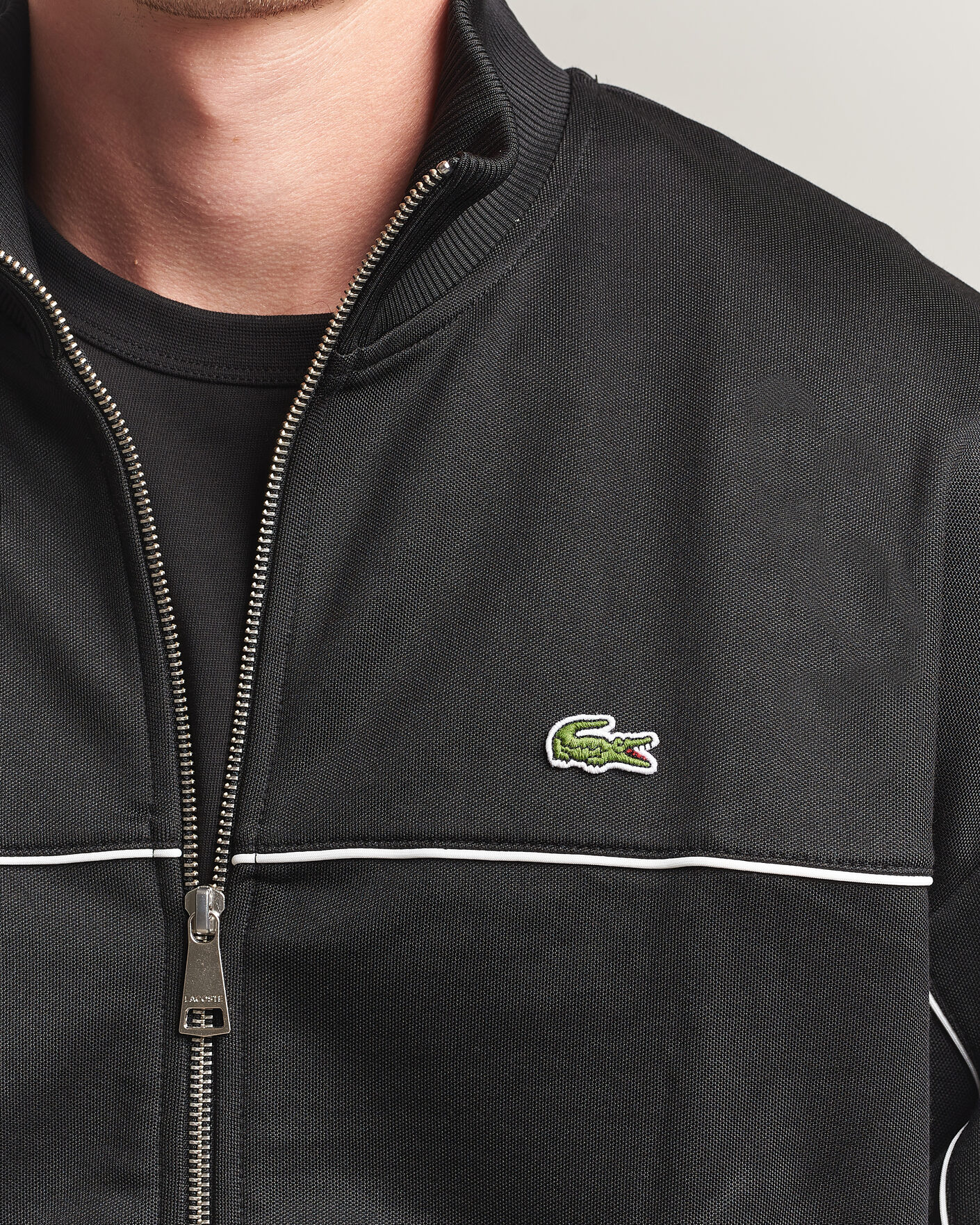 Herre | Gensere | Lacoste | Piqué Track Jacket Black