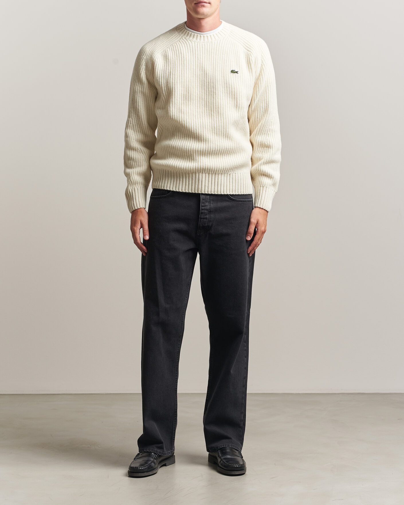 Herre | Gensere | Lacoste | Heavy Wool Knitted Sweater Lapland