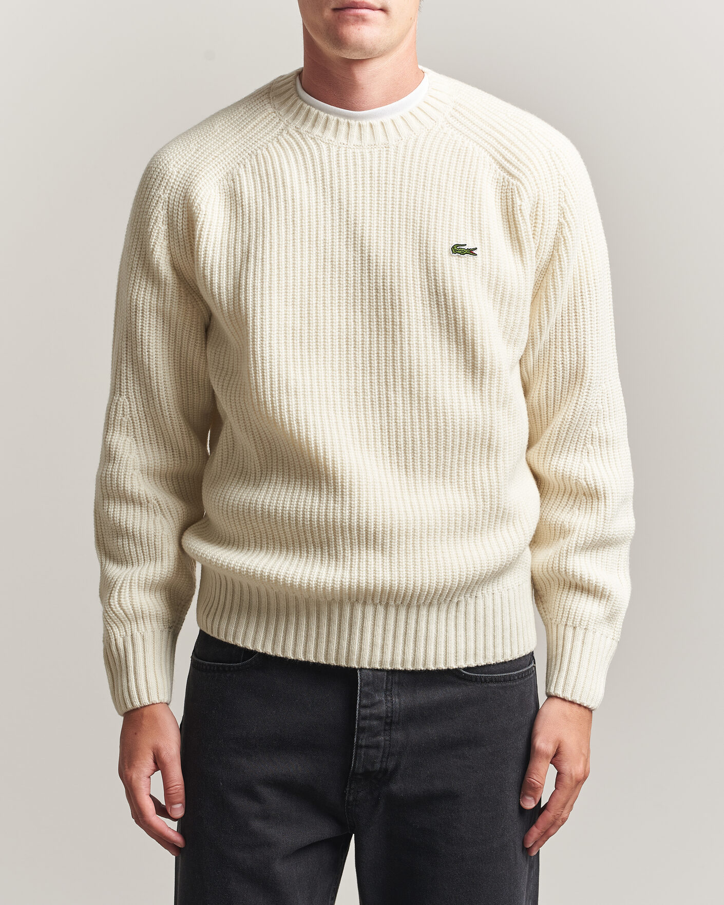 Herre | Gensere | Lacoste | Heavy Wool Knitted Sweater Lapland