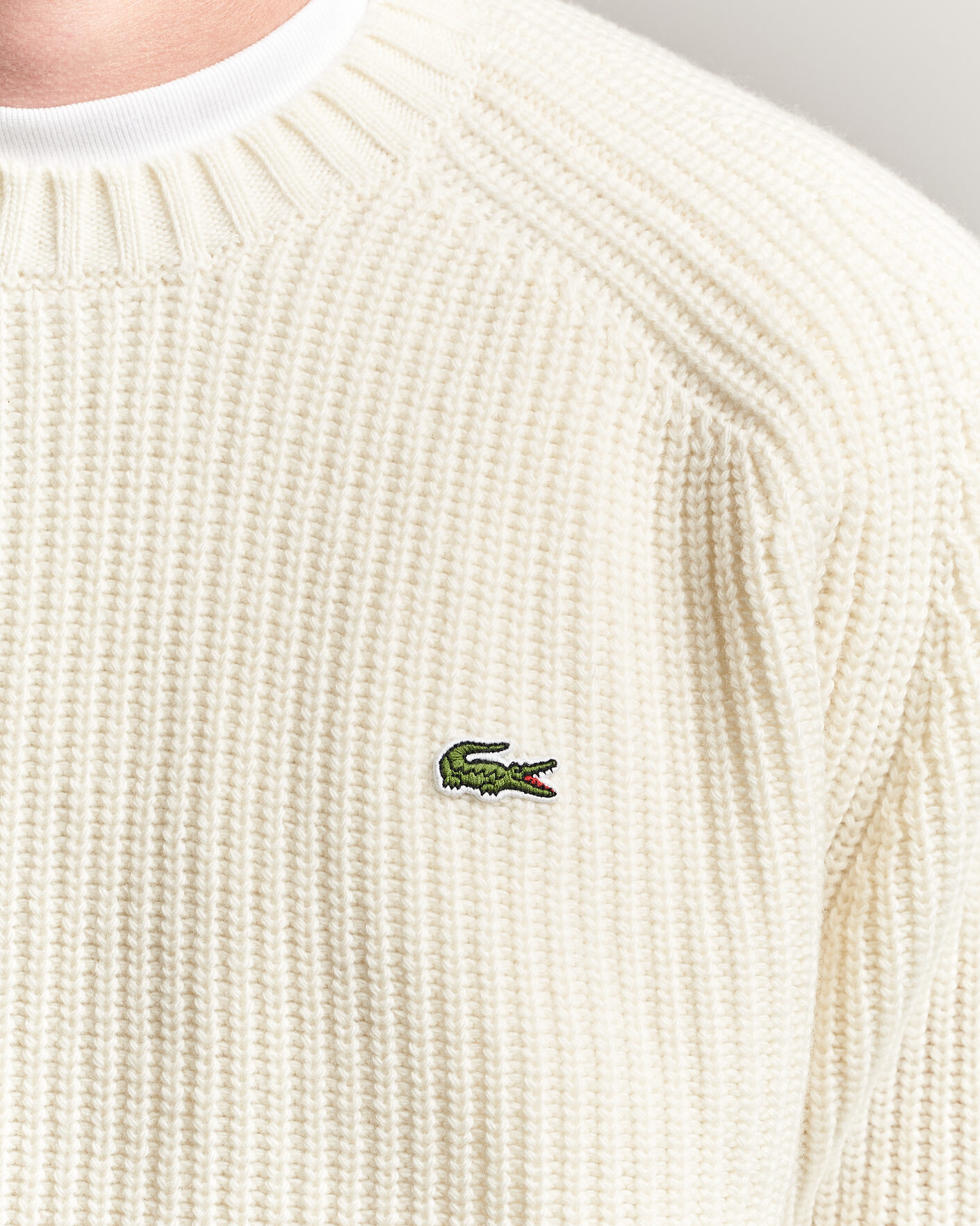 Herre | Gensere | Lacoste | Heavy Wool Knitted Sweater Lapland