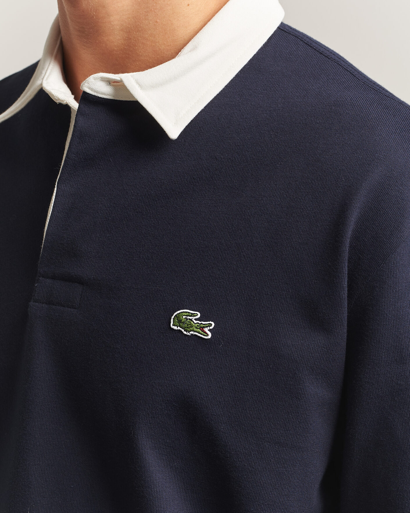 Herre | Gensere | Lacoste | Heavy Cotton Rugger Dark Navy