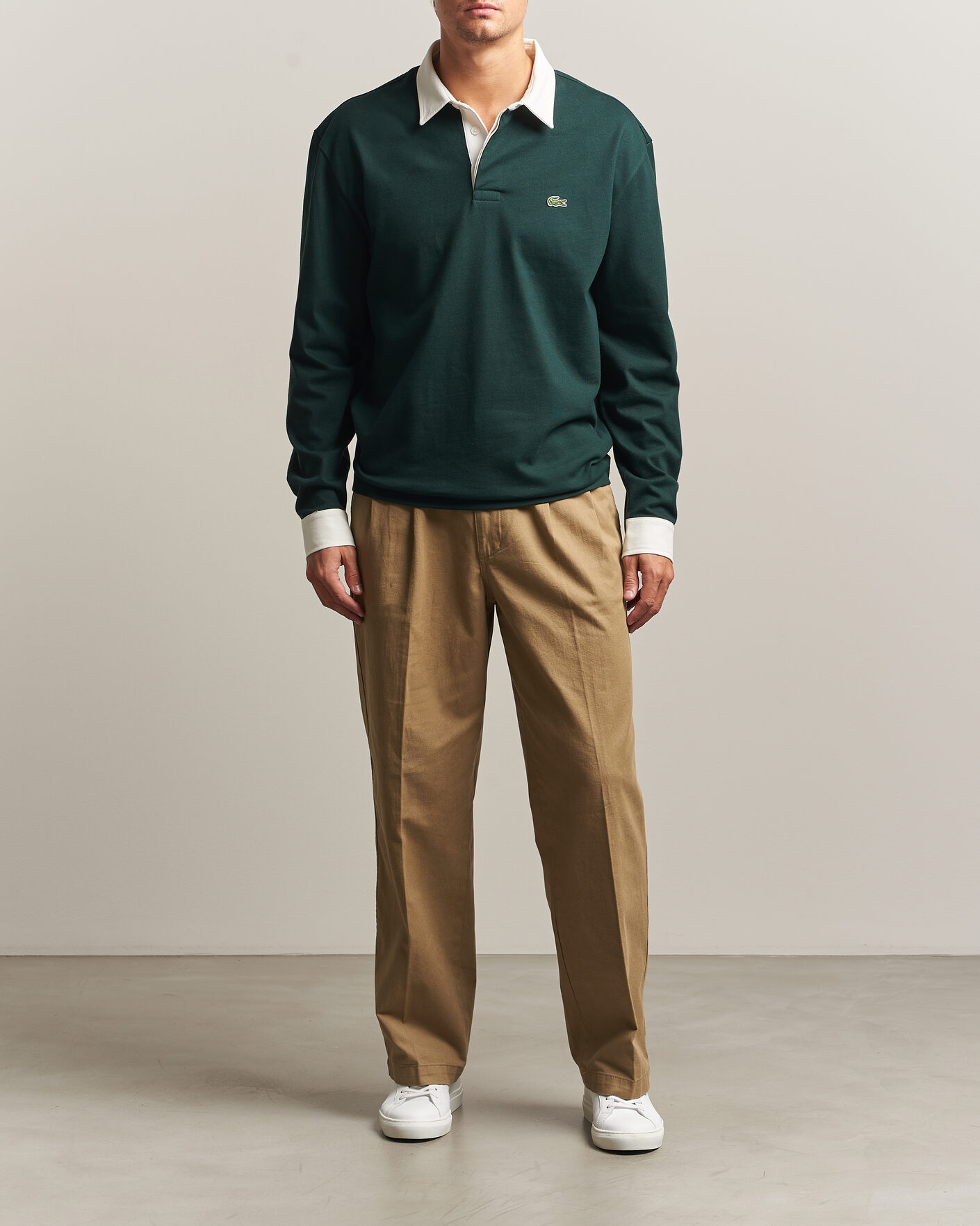 Herre | Gensere | Lacoste | Heavy Cotton Rugger Sinople