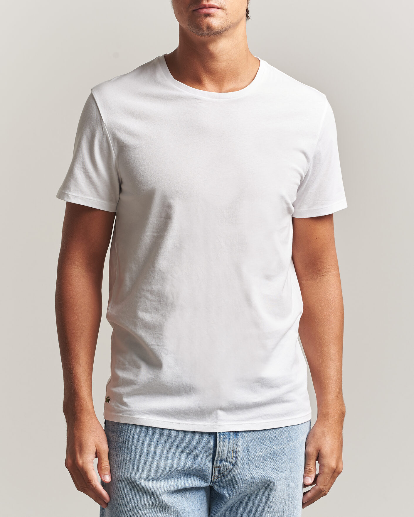 Herre | T-Shirts | Lacoste | 3-Pack Crew Neck T-Shirt White